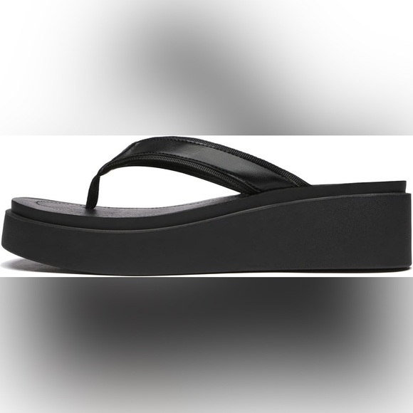 Athlefit Women's Platform Slip On Wedge Thong Flip Flop/Sandals | NEW/NWT!!🖤☑️ - Picture 1 of 12